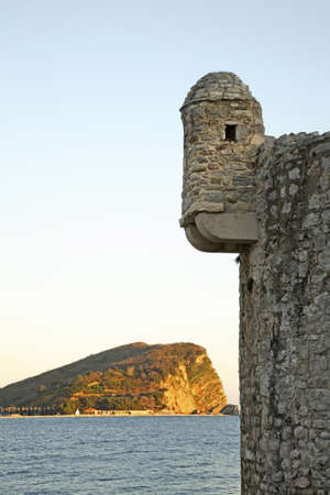 Old town in Budva. Montenegroのeditorial素材