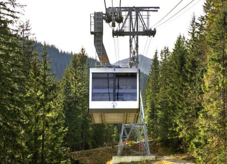 Chairlift in Tatra Mountains near Zakopane. Polandのeditorial素材