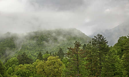 Kobarid. Panoramic view. Sloveniaの写真素材