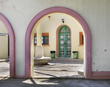Building in Apollakia. Rhodes island. Greeceのeditorial素材
