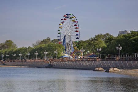 Embankment in Vladivostok. Russiaのeditorial素材