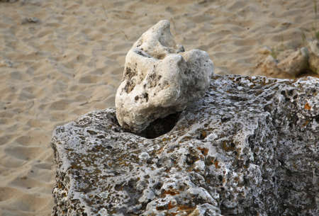 Pobiti Kamani Stone forest near Varna. Bulgariaの写真素材