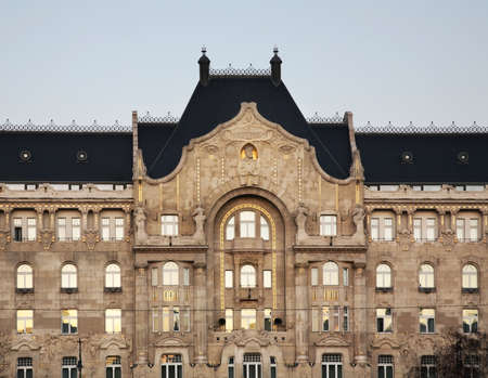Gresham Palace in Budapest. Hungaryのeditorial素材