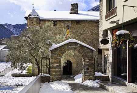 Casa de la Vall in Andorra la Vella. Andorraのeditorial素材