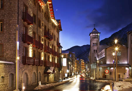 Sant Pere Martir church in Andorra la Vella. Andorraの写真素材