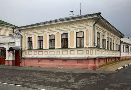 Historic house in Gorodets. Nizhny Novgorod Oblast. Russiaのeditorial素材