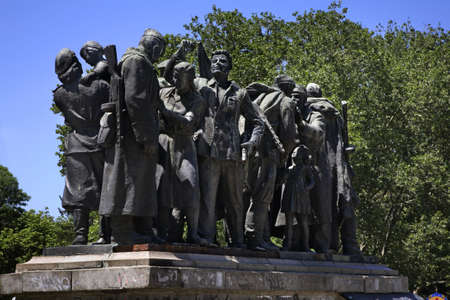Monument to Soviet soldiers in Sofia. Bulgariaのeditorial素材