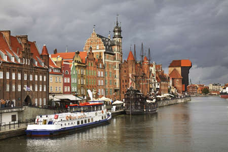 Dluga embankment in Gdansk. Polandのeditorial素材