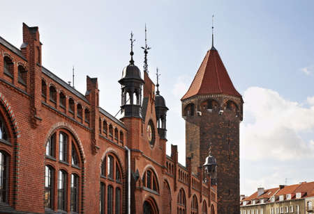 Building of the city market in Gdansk. Poland