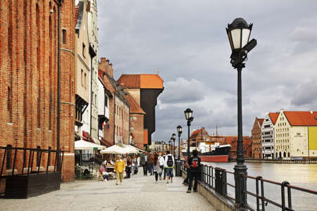 Dluga embankment in Gdansk. Poland