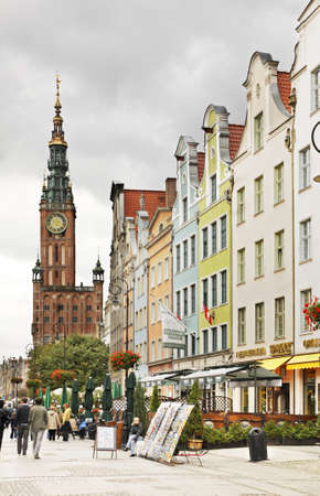 Dluga street in Gdansk. Poland