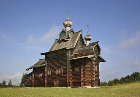 Church of Transfiguration in Khokhlovka. Perm krai. Russiaのeditorial素材