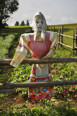 Scarecrow in Khokhlovka. Perm krai. Russiaの写真素材