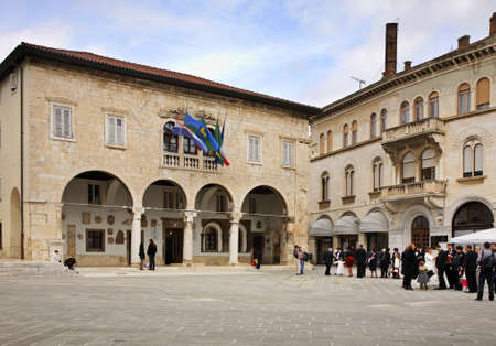 Townhouse in Pula. Croatiaのeditorial素材