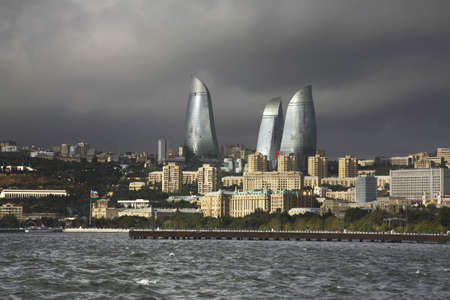 Seafront in Baku. Azerbaijanのeditorial素材