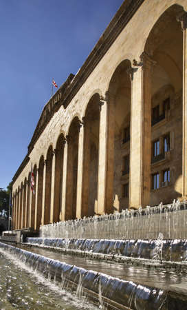 Old Parliament building in Tbilisi. Georgiaの写真素材