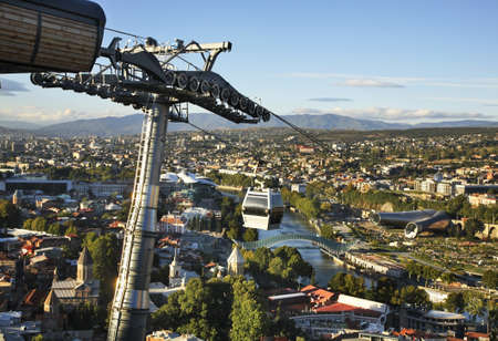 Cableway in Tbilisi. Georgia