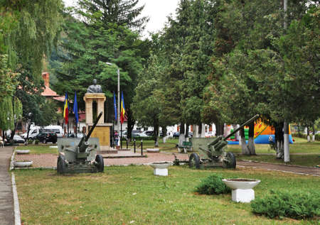 Monument to Traian Mosoiu in Bran. Romaniaのeditorial素材