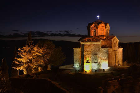 Church of St. John at Kaneo in Ohrid. Macedoniaの写真素材