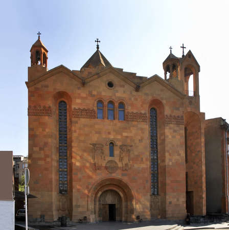 Saint Sarkis Cathedral in Yerevan. Armeniaの写真素材