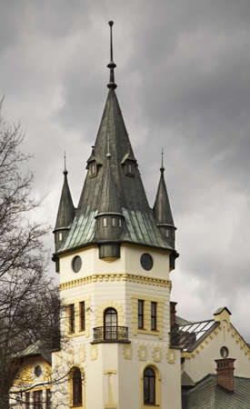 Palace in Olszanica. Polandのeditorial素材