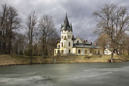 Palace in Olszanica. Polandのeditorial素材