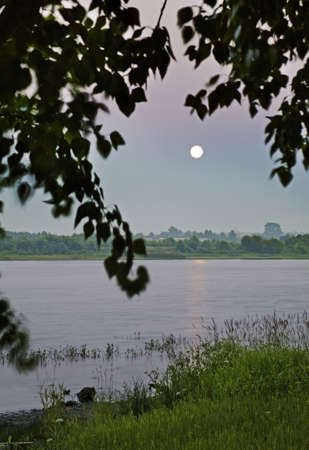 Onega River in Kargopol. Russiaの写真素材
