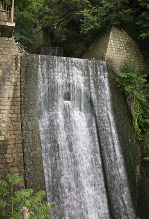 Waterfall in Sea garden. Varna. Bulgariaの写真素材