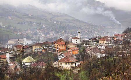 Travnik. Panoramic view. Bosnia and Herzegovinaの写真素材