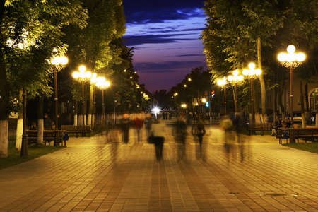 Pritytskogo street in Maladzyechna. Belarusの写真素材