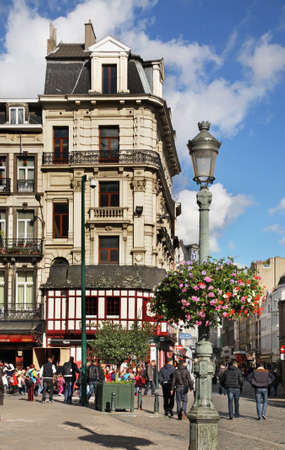 Midi street in Brussels. Belgiumのeditorial素材