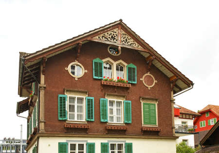 House in Stans. Nidwalden. Switzerlandの写真素材
