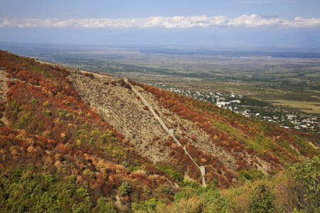 City wall in Sighnaghi. Kakheti. Georgiaの写真素材