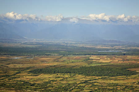 Alazani valley. Landscape near Sighnaghi. Kakheti. Georgiaの写真素材