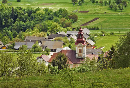 Church of Saint George in Zasip. Sloveniaの写真素材