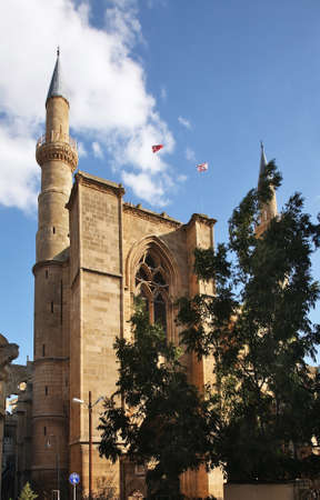 Selimiye Mosque St. Sophia Cathedral in Nicosia. Cyprusの写真素材