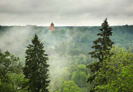 Turaida Castle near Sigulda. Latviaのeditorial素材