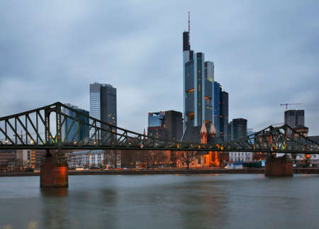 Panoramic view of Frankfurt am Main. Germany