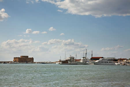 Castle and Port in Pathos. Cyprus