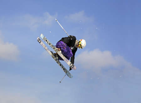 Freestyle skiing. Szczyrk. Polandのeditorial素材