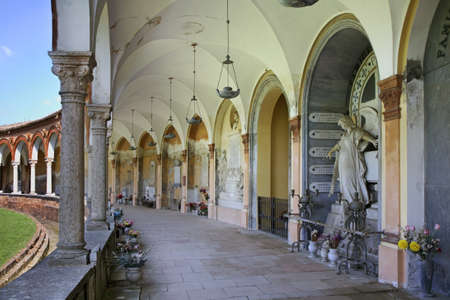 Certosa of Ferrara - San Cristoforo alla Certosa in Ferrara. Italyのeditorial素材