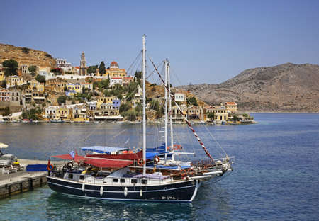 Gialos bay in Ano Symi. Greece