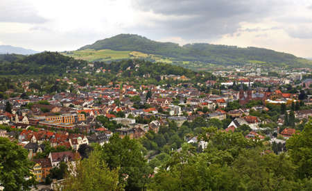 Panoramic view of Freiburg im Breisgau. Germany