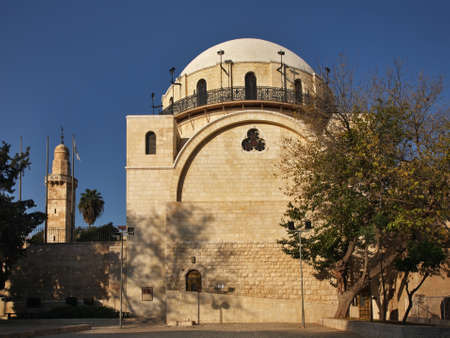 Hurva Synagogue in Jerusalem. Israelの写真素材