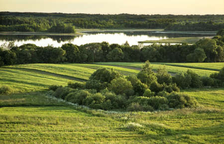 Landscape in Luchaj. Belarusの写真素材