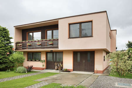 Modern house near Liptovsky Mikulas. Slovakiaのeditorial素材