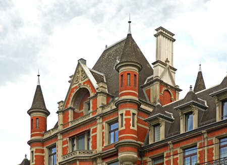 Fragment of old building in Zurich. Switzerland
