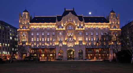 Gresham Palace in Budapest. Hungaryのeditorial素材