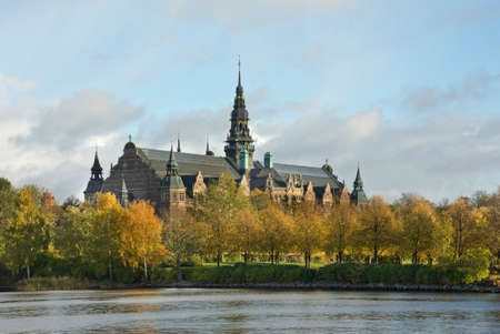Northern (Scandinavian) Museum in Stockholm. Swedenのeditorial素材