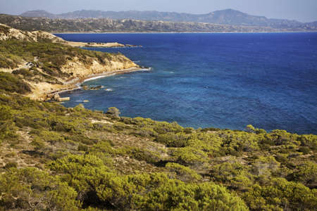 Landscape near Monolithos village. Rhodes island. Greeceの写真素材